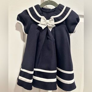 COPY - Rare Editions Sailor/ Nautical dress for baby, Size 12 months